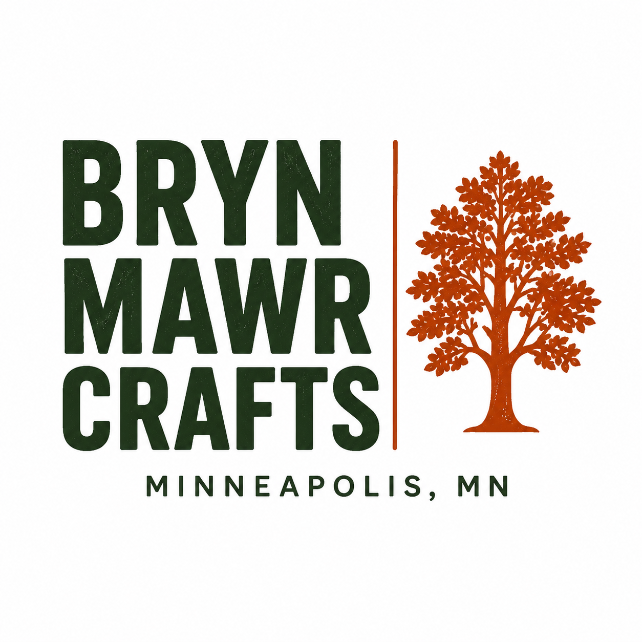 Bryn Mawr Crafts orange tree logo